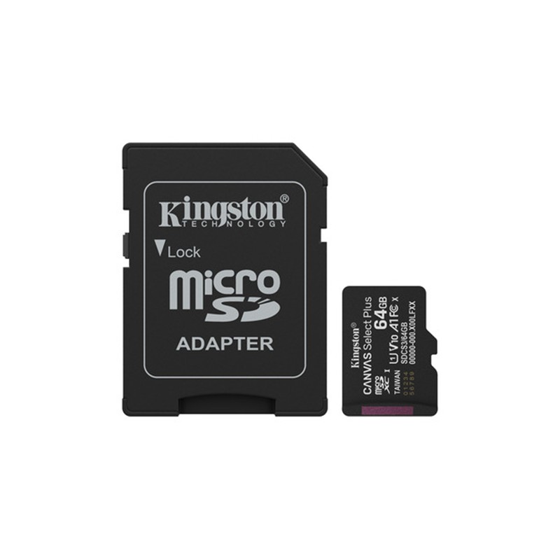 64-gb-kingston-canvas-select-plus-micro-sd-card-cl10-sdcs3-64gb-22210.jpg 64 GB KINGSTON CANVAS SELECT PLUS MICRO SD CARD CL10 SDCS3/64GB - Görsel 1