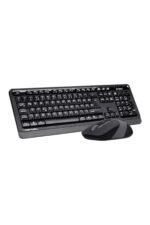 A4Tech FG1010 Gri Q Kablosuz Klavye Mouse Set 2.4GHz – Sessiz Tuşlar, Ergonomik Tasarım