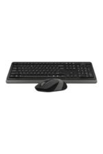 A4Tech FG1010 Gri Q Kablosuz Klavye Mouse Set 2.4GHz – Sessiz Tuşlar, Ergonomik Tasarım - Görsel 4