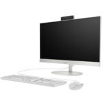 HP AIO PRO 240 G10 D1ZF0ET INTEL ULTRA 5-125U 8GB 512SSD 23.8 DOS BEYAZ - Görsel 2