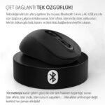 INCA IWM-288T  BLUETOOTH + WIRELESS ERGONOMIC DESIGN SILENT  MOUSE - Görsel 3
