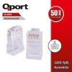 QPORT Q-J650 CAT6 50 LİK RJ-45 KONNEKTÖR