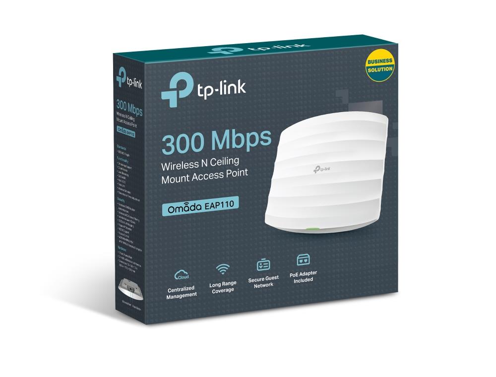 tp-link-omada-eap110-1-port-10-100-2-4ghz-300mbps-2x4dbi-anten-ic-ortam-tavan-tipi-access-point-adap-26931.jpg TP-LINK OMADA EAP110 1 PORT 10/100 2.4GHZ 300MBPS 2X4DBI ANTEN İÇ ORTAM TAVAN TİPİ ACCESS POINT(ADAPTÖRLÜ) - Görsel 1
