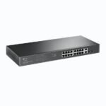 TP-LINK TL-SG1218MP 16 PORT GIGABIT+ 2X1GB RJ45/2XSFP COMBO 250 METRE POE MESAFE 250W RACKMOUNT SWITCH - Görsel 2