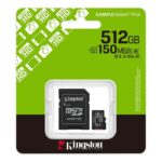 Kingston 512GB Micro SD Gen3 150MB/s SDCS3/512GB