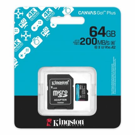 Kingston 64GB mSDXC CanvasGo+ 200MB SDCG4/64GB