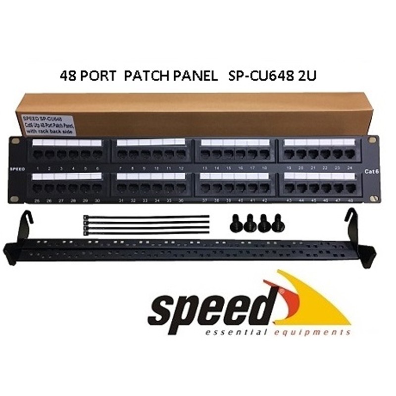 speed-sp-cu648-2u-48-port-cat6-dolu-utp-patch-panel-kablo-duzenleyici-24689.jpg SPEED SP-CU648 2U 48 PORT CAT6 DOLU UTP PATCH PANEL + KABLO DÜZENLEYİCİ - Görsel 1