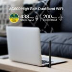 TP-LINK ARCHER T2U PLUS AC600 KABLOSUZ USB ADAPTOR - Görsel 3