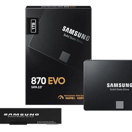 1TB SAMSUNG 870 560/530MB/s EVO MZ-77E1T0BW SSD (Resmi Distribütör Garantili)
