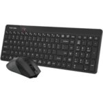 A4 TECH FG2400 Q SILENT 2.4 GHZ AİR2 SİYAH KLAVYEMOUSE - Görsel 2
