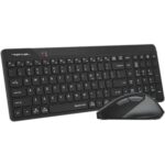 A4 TECH FG2400 Q SILENT 2.4 GHZ AİR2 SİYAH KLAVYEMOUSE - Görsel 3