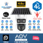 BALANDI PRO-8200GIP 4MP 2 KAMERALI 4G AOV E-SİM SOLAR KAMERA (HIEASY)