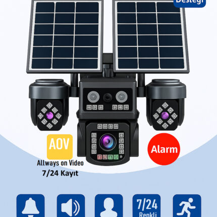 BALANDI PRO-8420GIP 8MP 4 KAMERALI 4G AOV E-SİM SOLAR KAMERA (HIEASY)