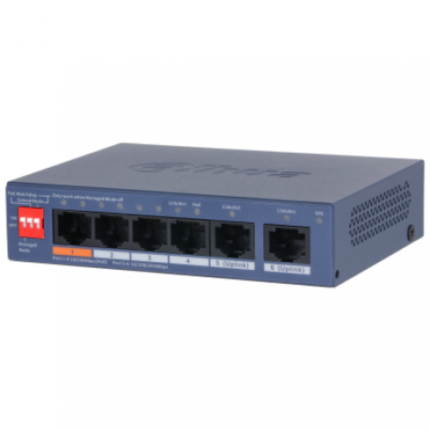 DAHUA CS4006-4ET2GT-60 4XFE-2XGE MEGABİT YÖNETİLEBİLİR 60W POE SWİTCH