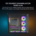 JAMES DONKEY STARK S801 7X ARGB 650W GAMING CASE BLACK - Görsel 2