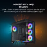 JAMES DONKEY STARK S801 7X ARGB 650W GAMING CASE BLACK - Görsel 3