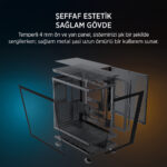 JAMES DONKEY STARK S801 7X ARGB 650W GAMING CASE BLACK - Görsel 5