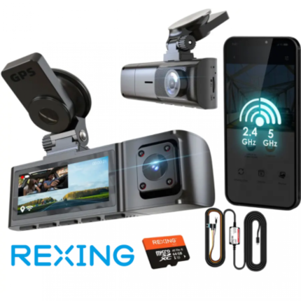 REXING R316 4K GPS WI-FI ARAC KAMERASI 64GB SD