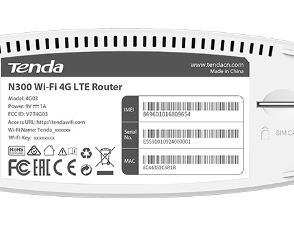 TENDA 4G03 N300 2PORT 300Mbps ROUTER (SIM KART DESTEĞİ)